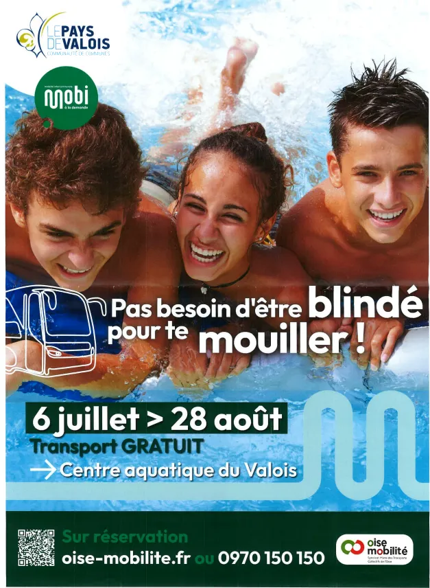 Lire la suite de l'actualité Cet été, Mobi vous emmène au centre aquatique gratuitement